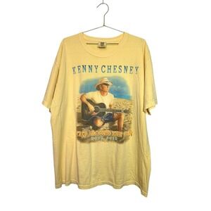 Kenny Chesney Trip Around‎ the Sun Tour 2018 T Shirt Mens XL Yellow